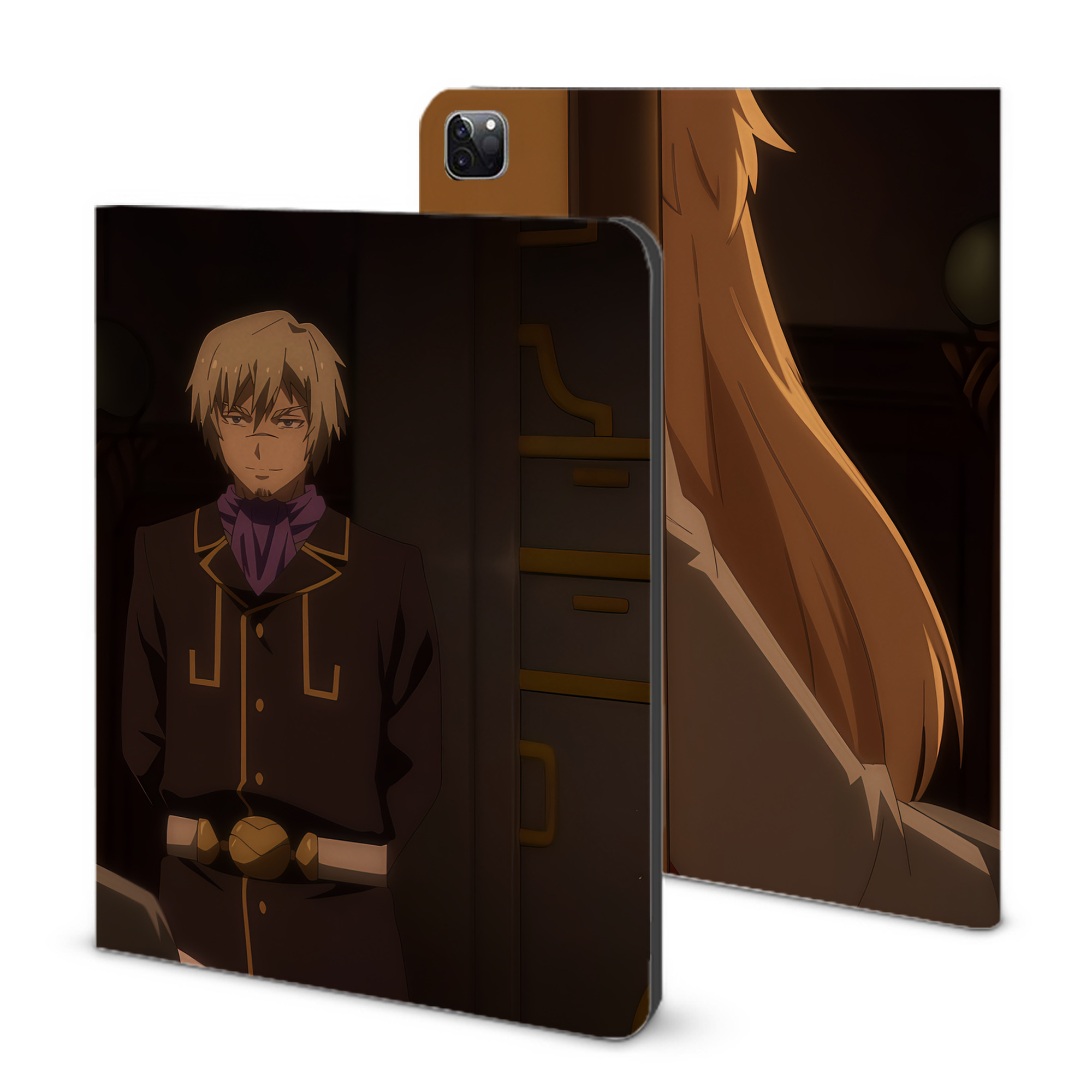 （画像用） 転スラ Regarding Reincarnated to Slime IPad ケース ブック型 PUレザー TPU 耐衝撃 軽量 薄型 ペン収納なし 全面保護 IPad 各モデル対応